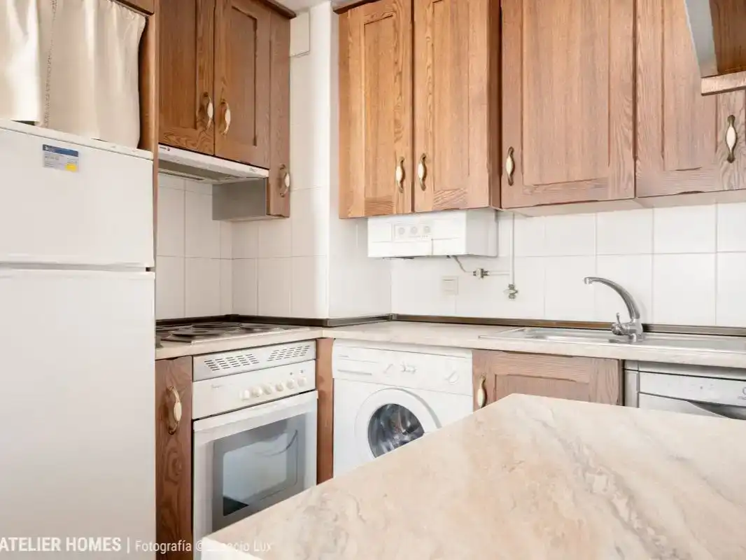 Cocina de Piso en venta en Sallent de Gállego con Parquet, Trastero y Piscina