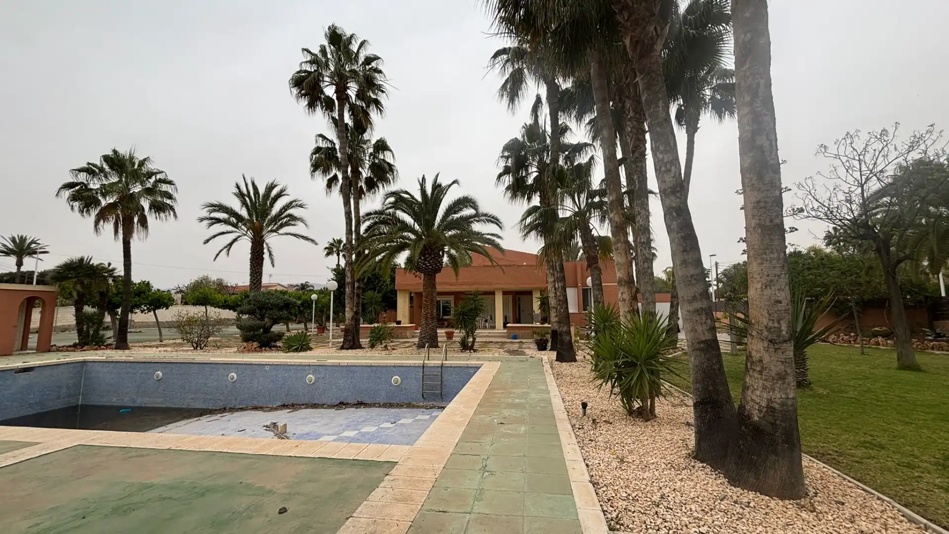 Vista exterior de Casa o xalet en venda en Elche / Elx amb Jardí privat, Terrassa i Piscina