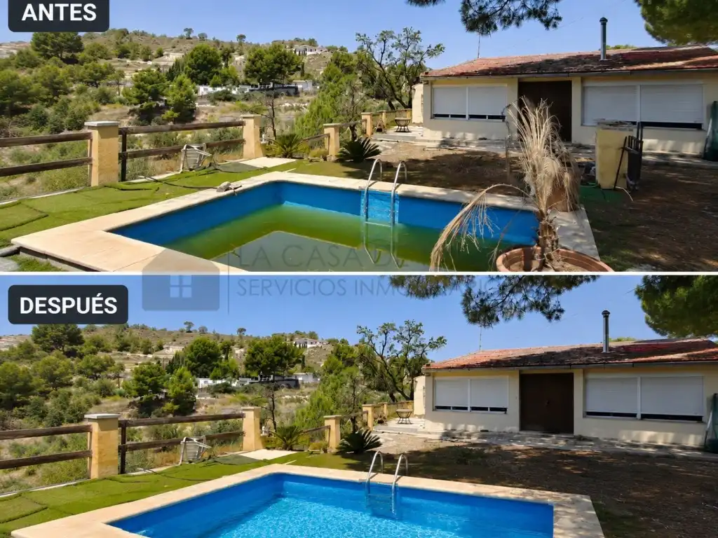 Schwimmbecken von Country house zum Verkauf in Petrer