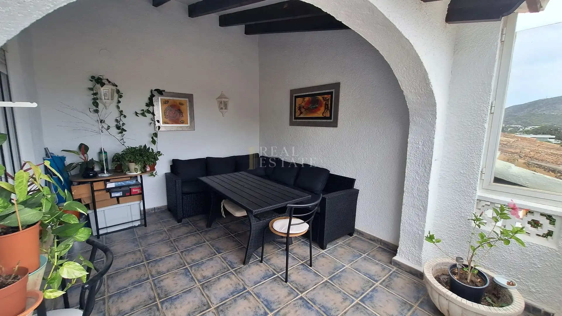 Terrace of Detached homes for sale in Moraira  with Air Conditioner, Terrace and Storage room