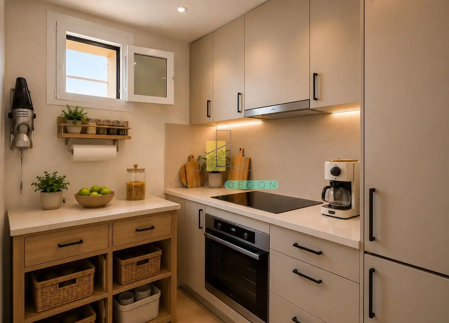 Cuina de Apartament en venda en Roses amb Calefacció, Moblat i Forn