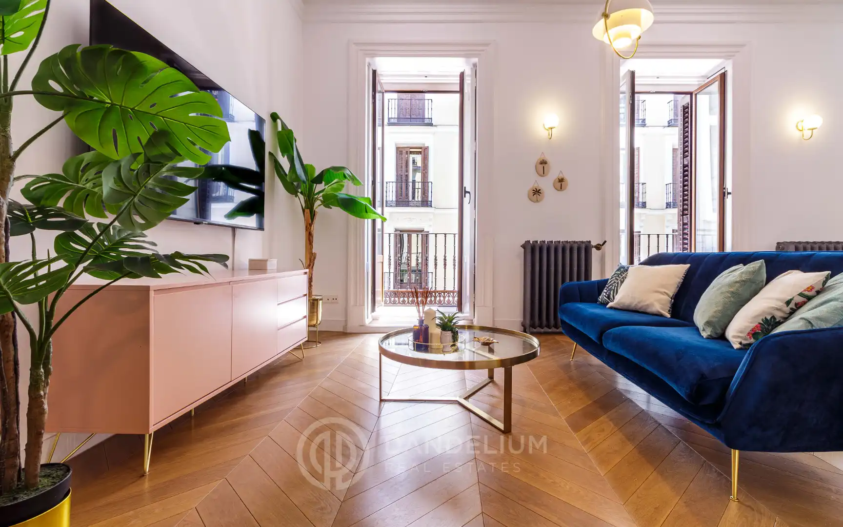 Sala de estar de Piso de alquiler en Madrid con Aire acondicionado, Calefacción y Parquet