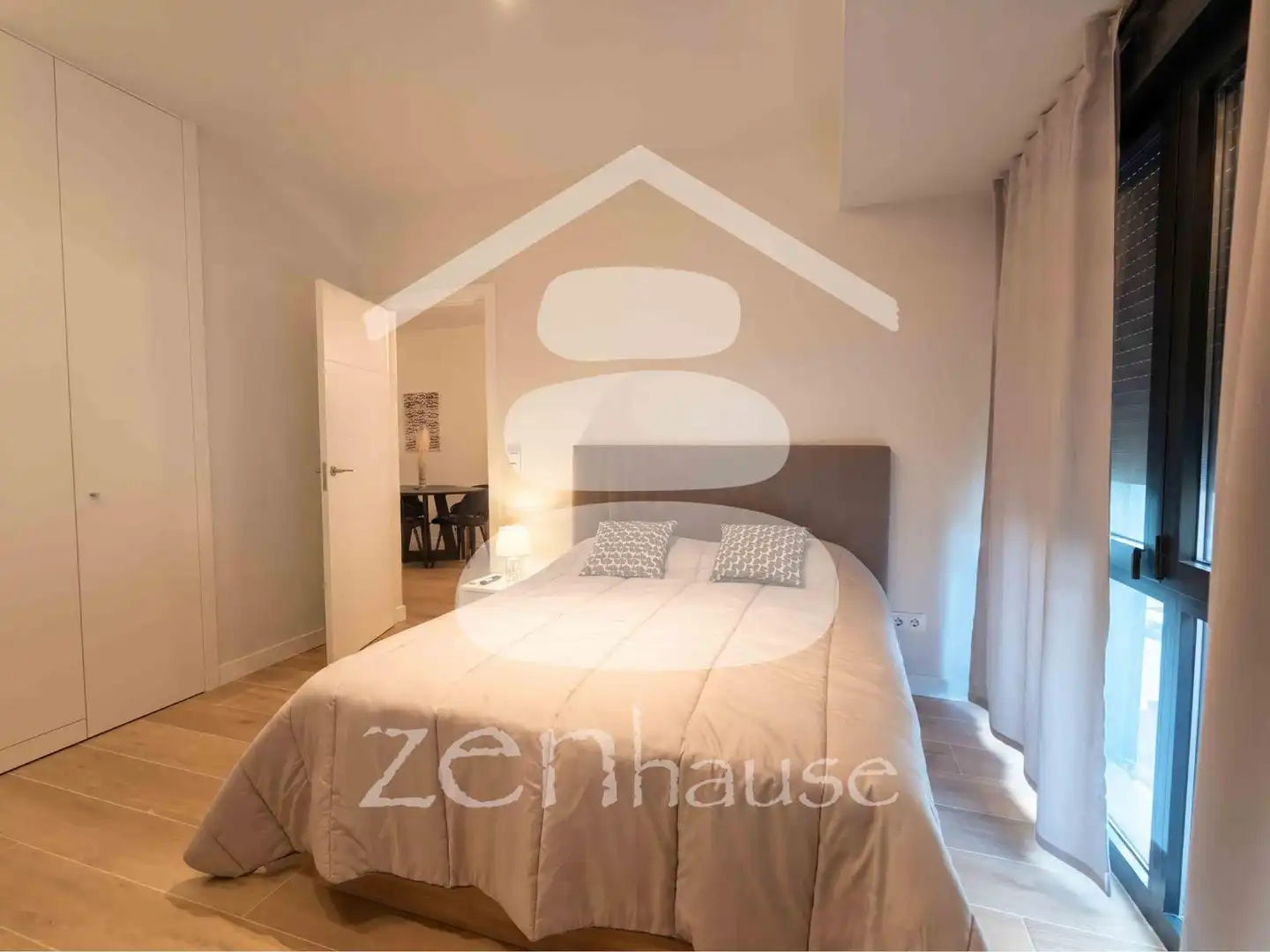 Bedroom of Flat for rent in Madrid  with Air Conditioner and Heating