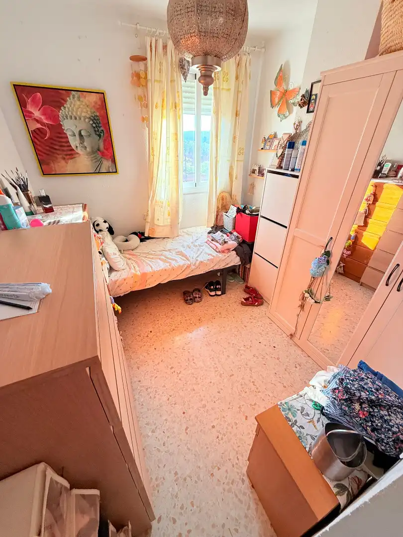 Bedroom of Flat for sale in Sevilla  with Air Conditioner, Terrace and Furnished
