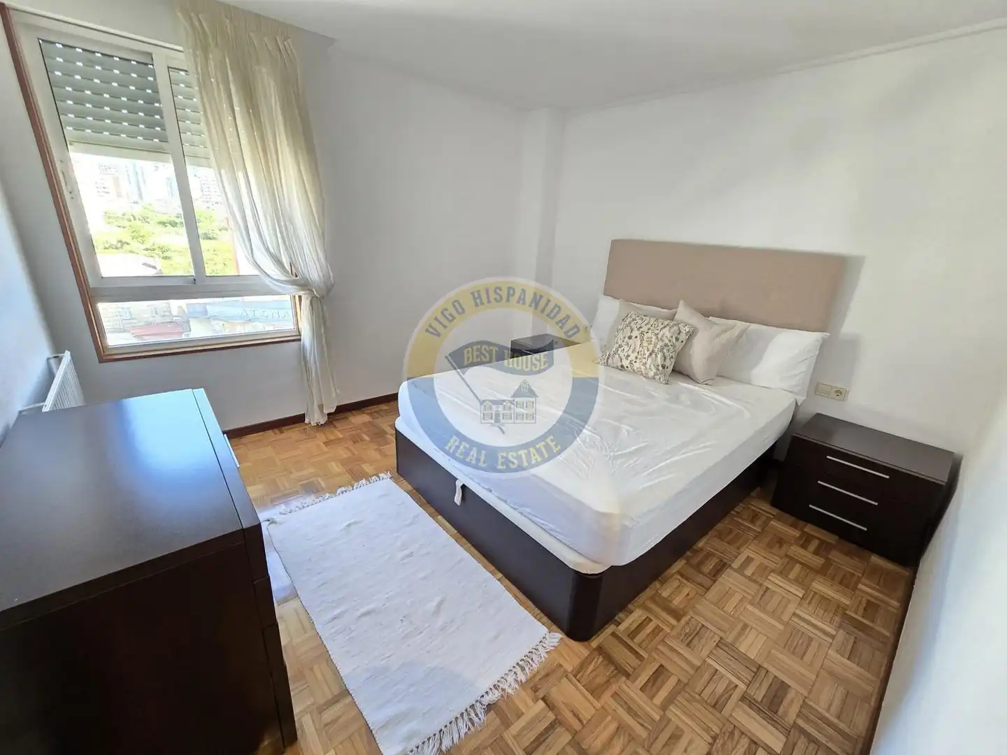 Bedroom of Flat for rent in Vigo   with Heating and Furnished