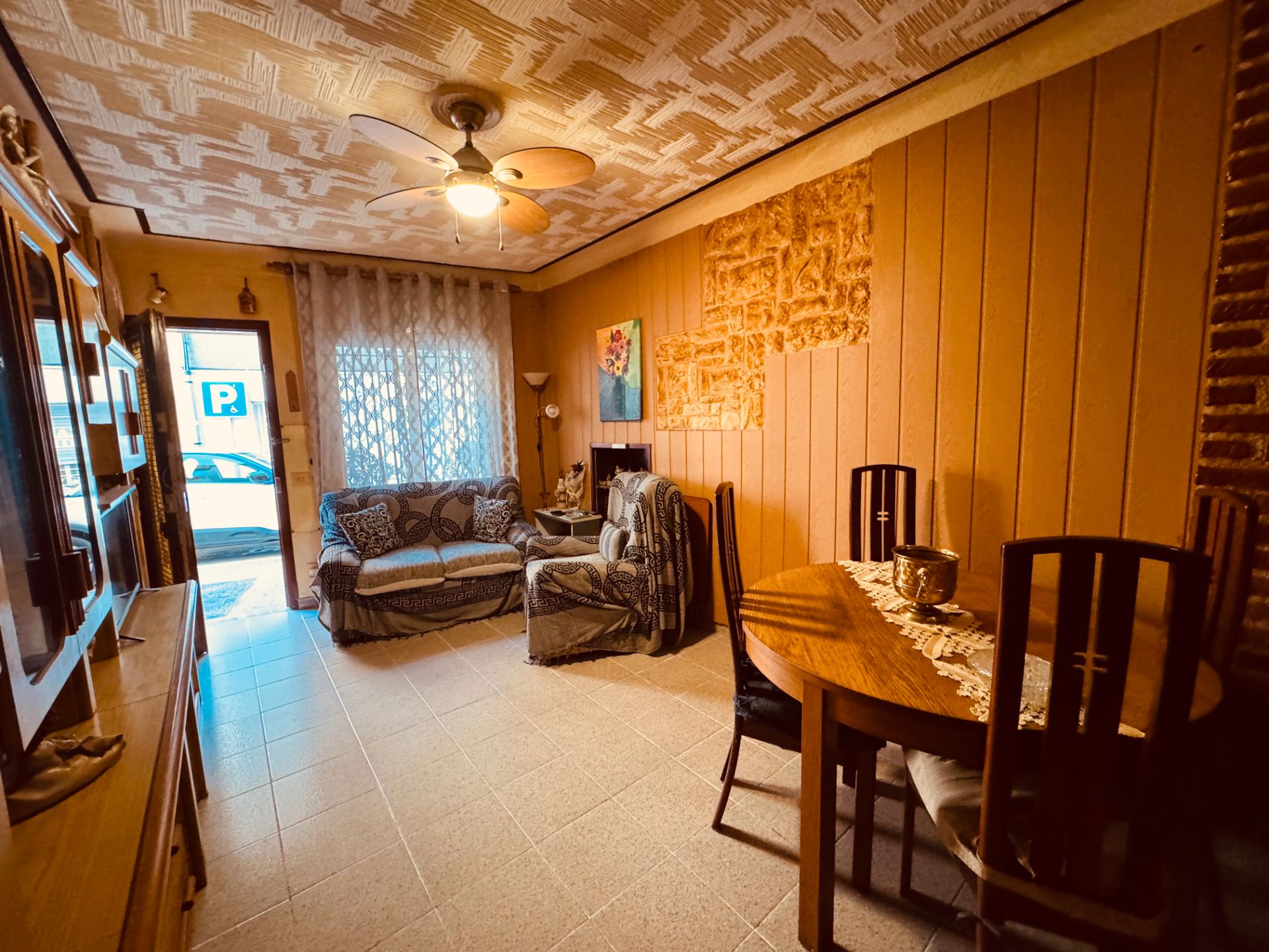 Living room of Single-family semi-detached for sale in Sant Feliu de Guíxols  with Air Conditioner, Terrace and Furnished