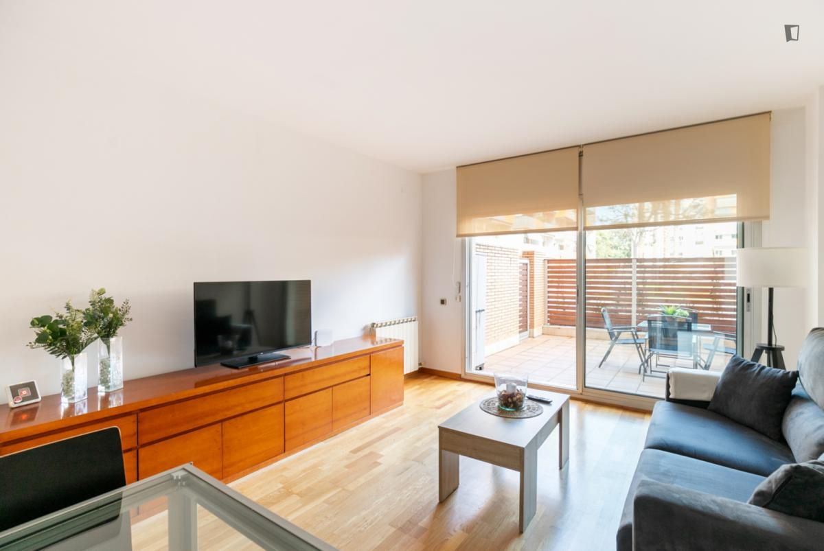 Living room of Apartment to rent in  Barcelona Capital  with Air Conditioner, Furnished and Oven