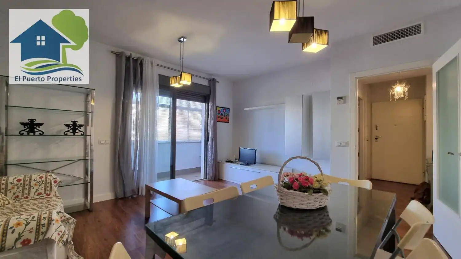 Sala de estar de Piso de alquiler en El Puerto de Santa María con Aire acondicionado, Calefacción y Amueblado