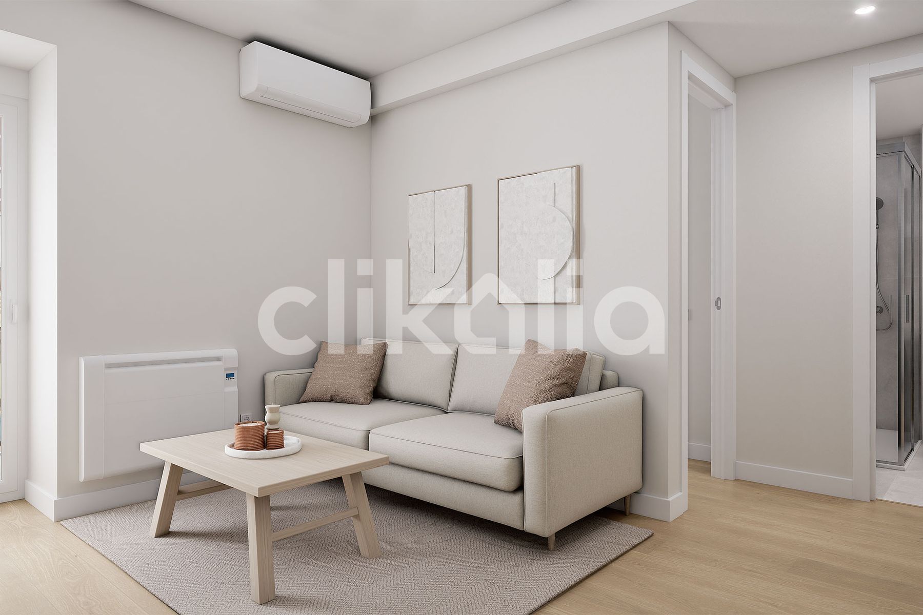 Living room of Flat for sale in  Madrid Capital  with Air Conditioner, Heating and Terrace