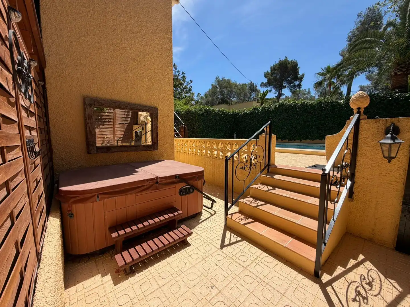 Terraza de Casa o chalet de alquiler en L'Alfàs del Pi con Aire acondicionado, Jardín privado y Piscina