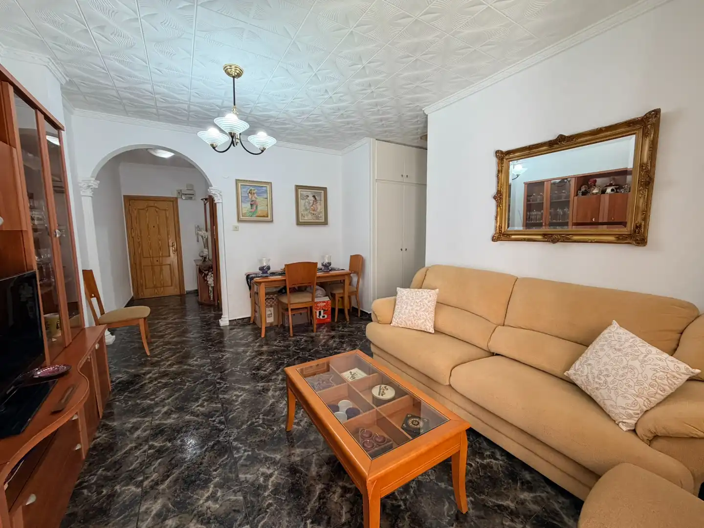 Sala de estar de Piso en venta en Cartagena con Balcón