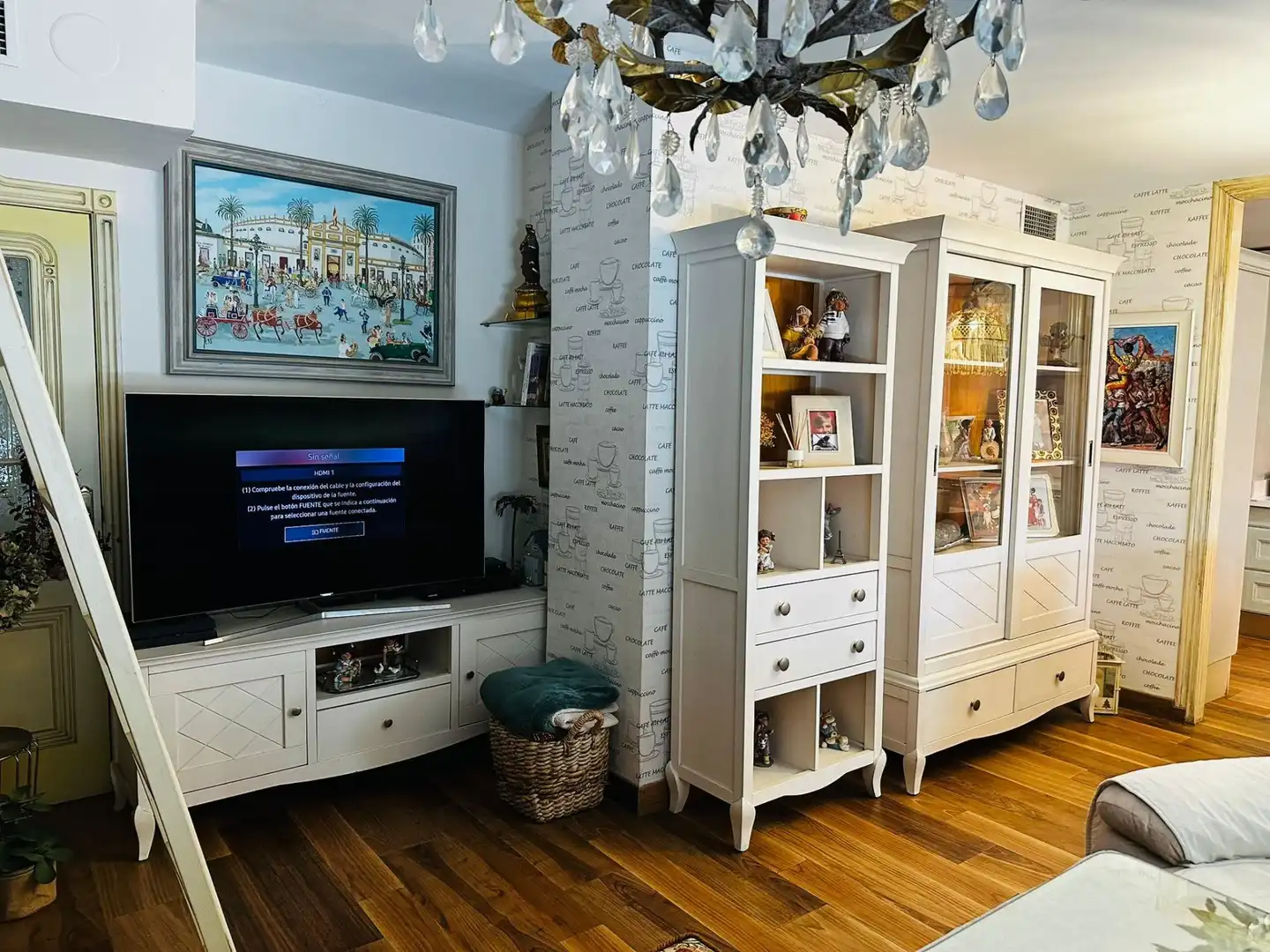 Sala d'estar de Àtic en venda en Córdoba amb Aire condicionat, Jardí privat i Terrassa