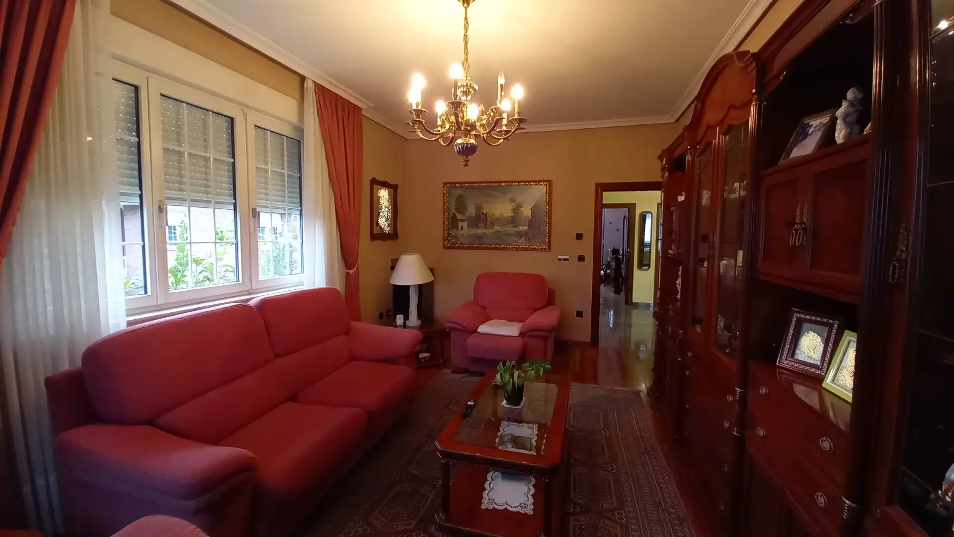 Living room of Houses for sale in Castrillón  with Heating, Private garden and Parquet flooring
