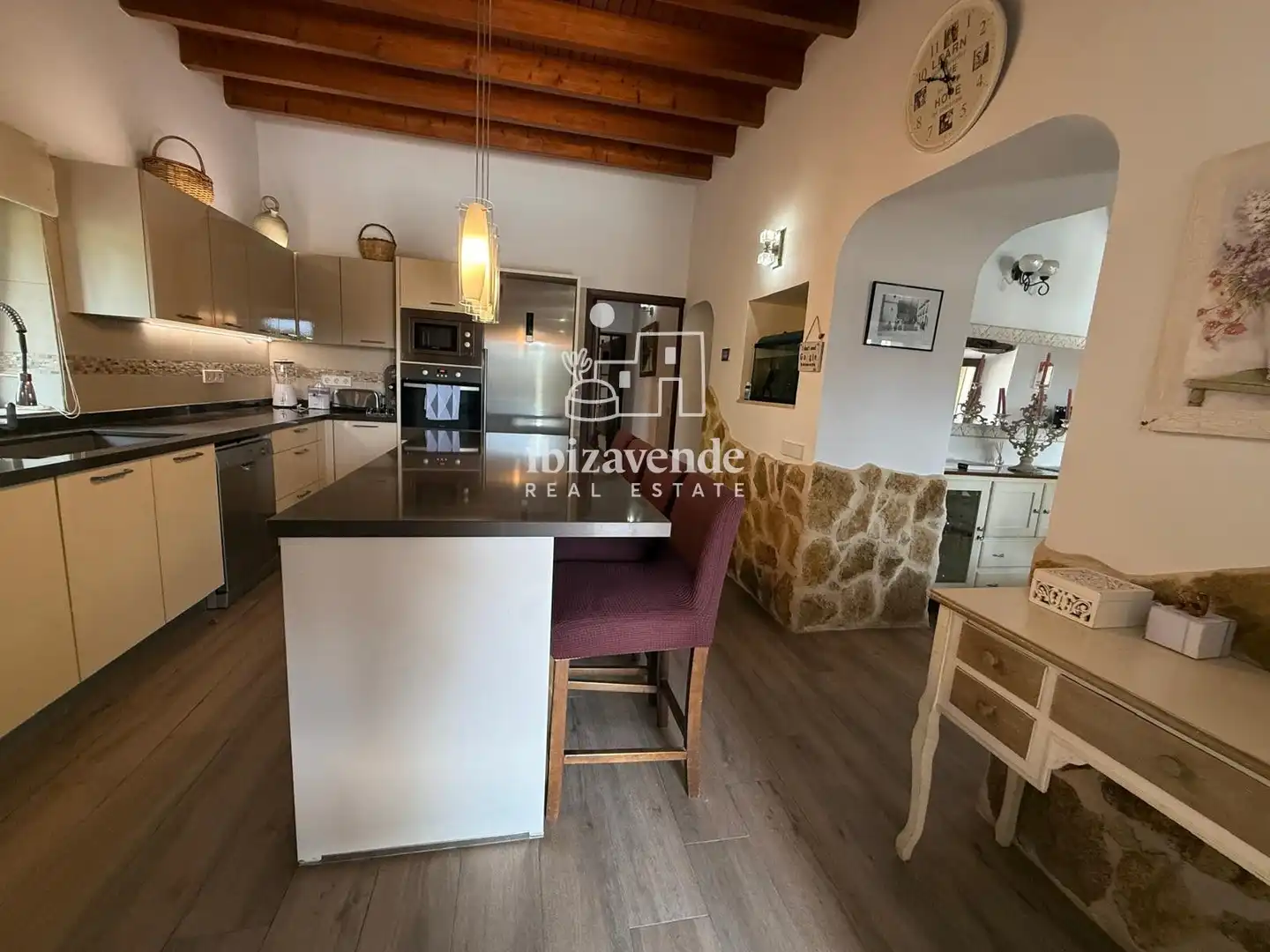 Cocina de Casa o chalet de alquiler en Sant Josep de sa Talaia con Piscina y Amueblado