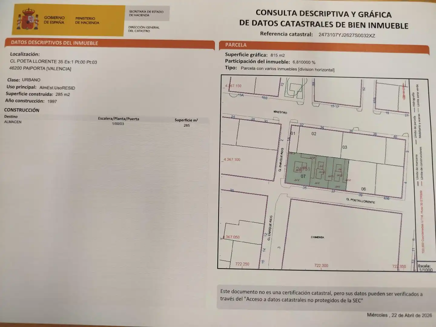Commercial properties for rent in Paiporta