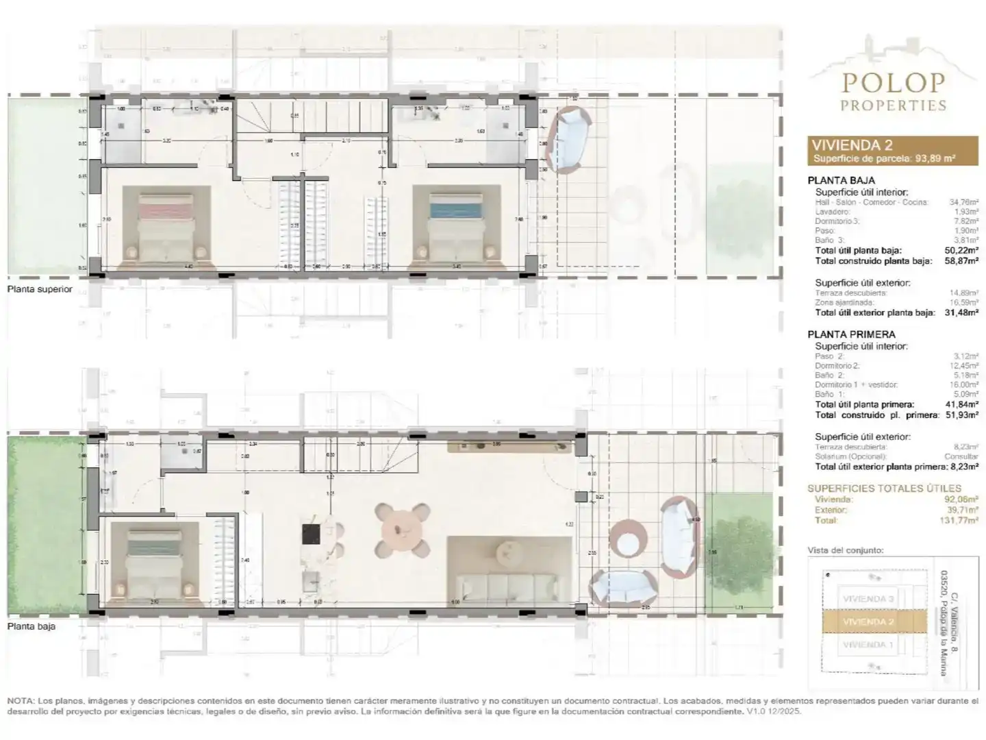 Flat for sale in Polop  with Air Conditioner, Private garden and Balcony