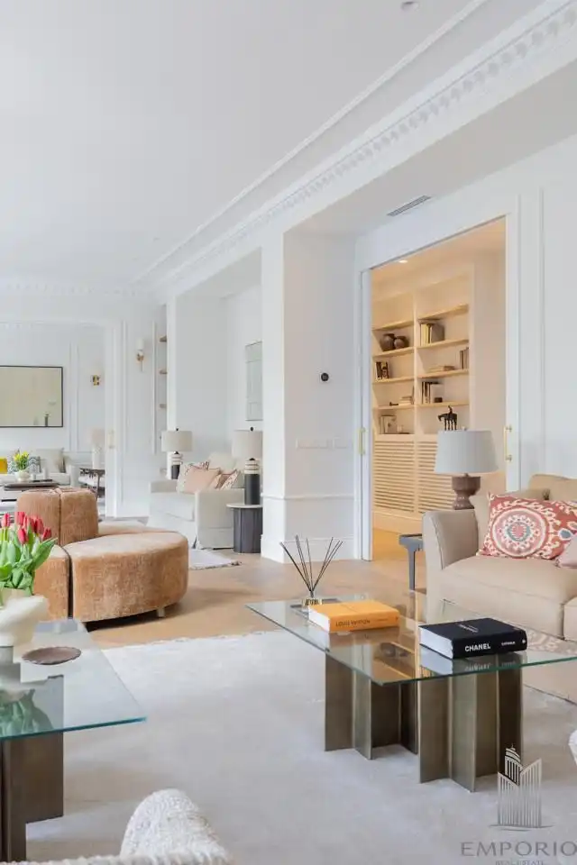 Wohnzimmer von Wohnung zum Verkauf in Madrid mit Klimaanlage, Heizung und Terrasse