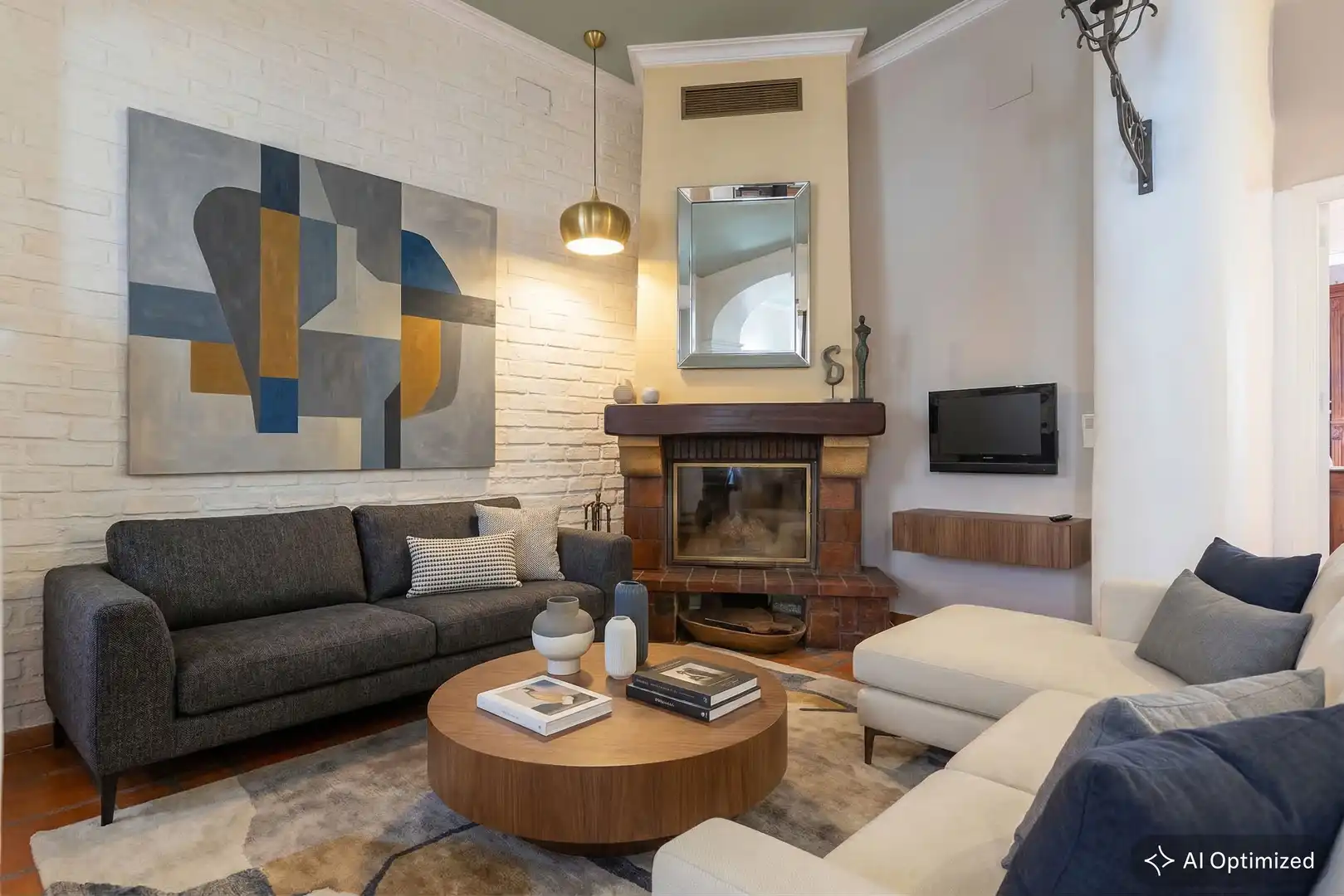 Sala de estar de Casa o chalet en venta en Sevilla con Aire acondicionado, Calefacción y Parquet