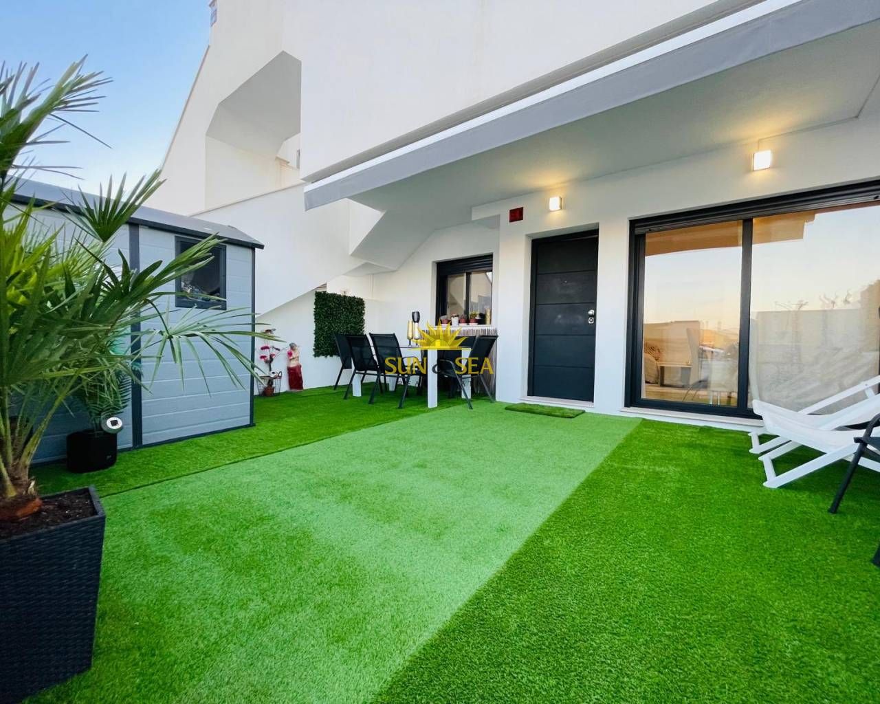 Terrace of House or chalet to rent in San Pedro del Pinatar  with Air Conditioner, Heating and Private garden
