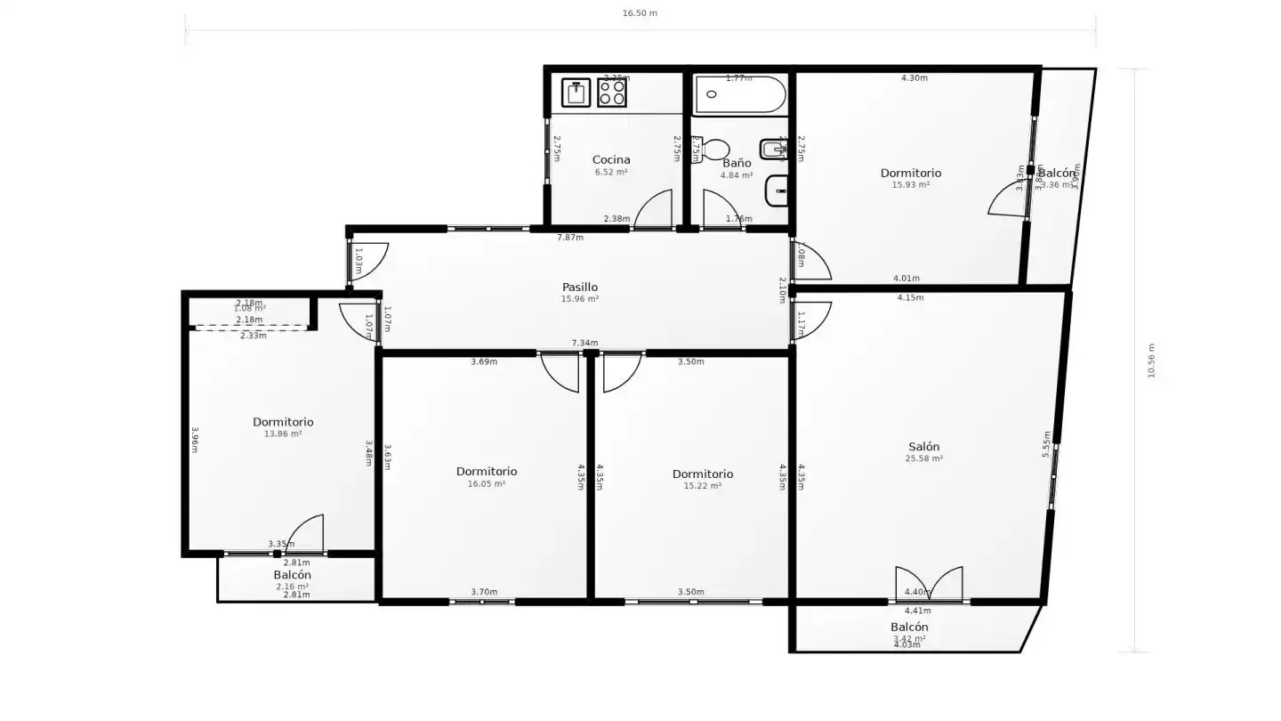 Flat for sale in Turleque  with Heating