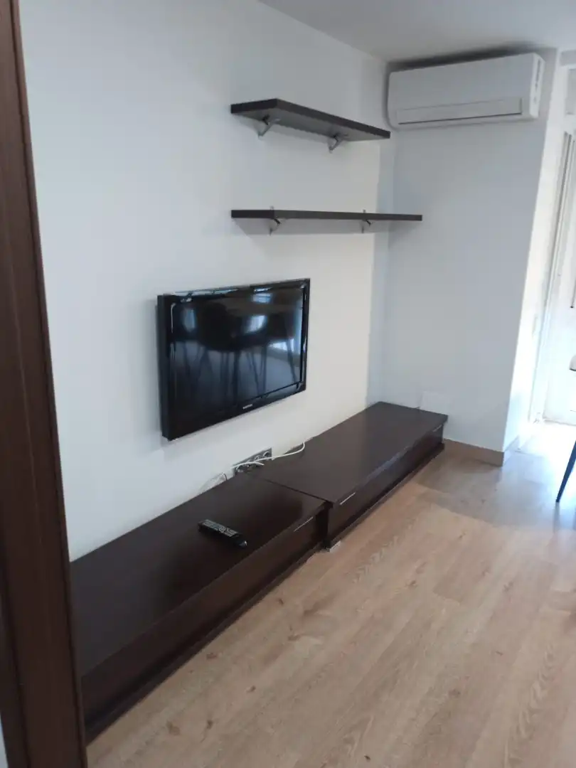Sala d'estar de Pis de lloguer en Elche / Elx amb Aire condicionat, Parquet i Moblat