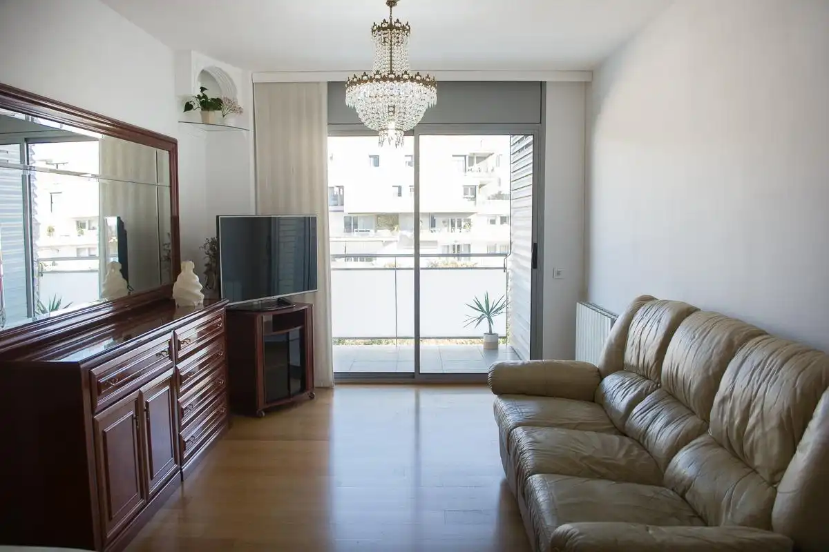 Living room of Flat for sale in Badalona  with Air Conditioner, Heating and Parquet flooring