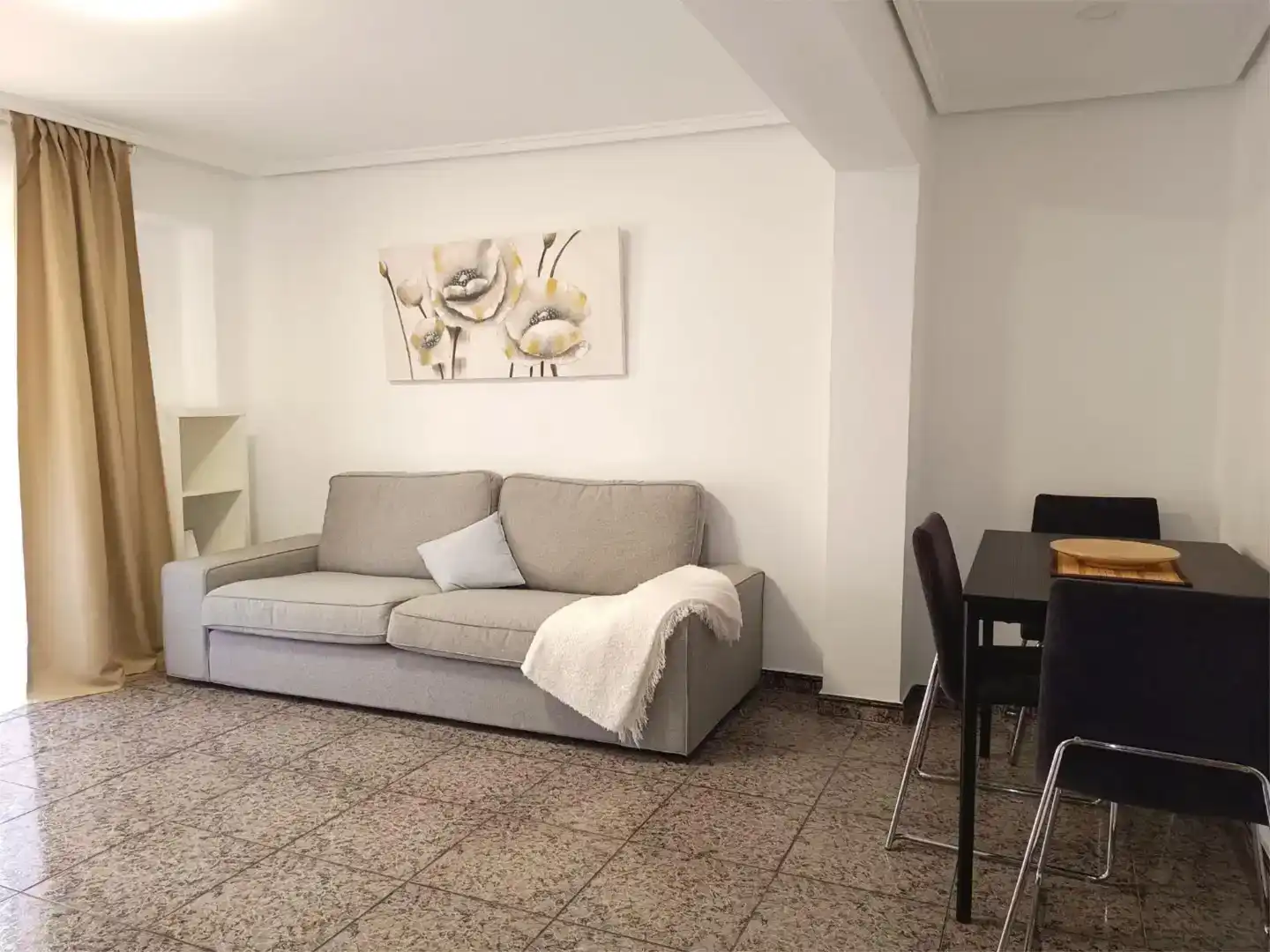 Sala de estar de Piso de alquiler en Tavernes Blanques con Aire acondicionado, Amueblado y Balcón