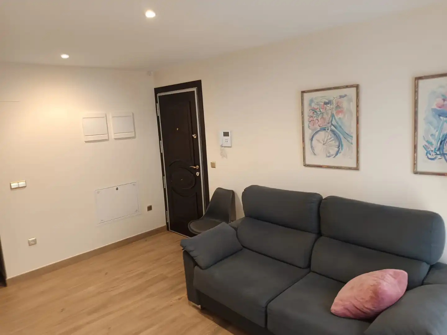 Sala d'estar de Pis de lloguer en Albacete amb Aire condicionat, Calefacció i Parquet