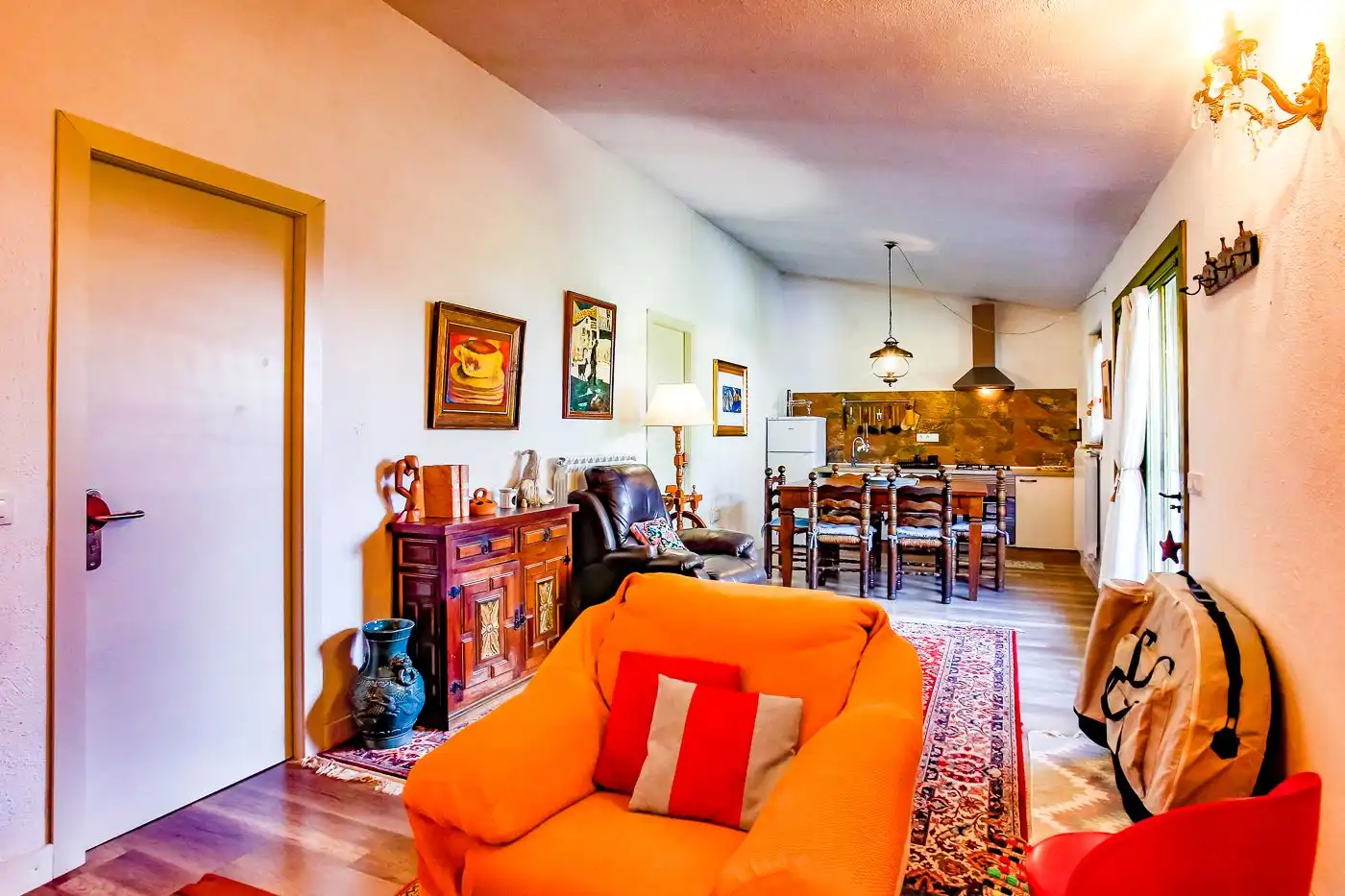 Sala de estar de Finca rústica en venta en Arbúcies con Calefacción, Terraza y Trastero