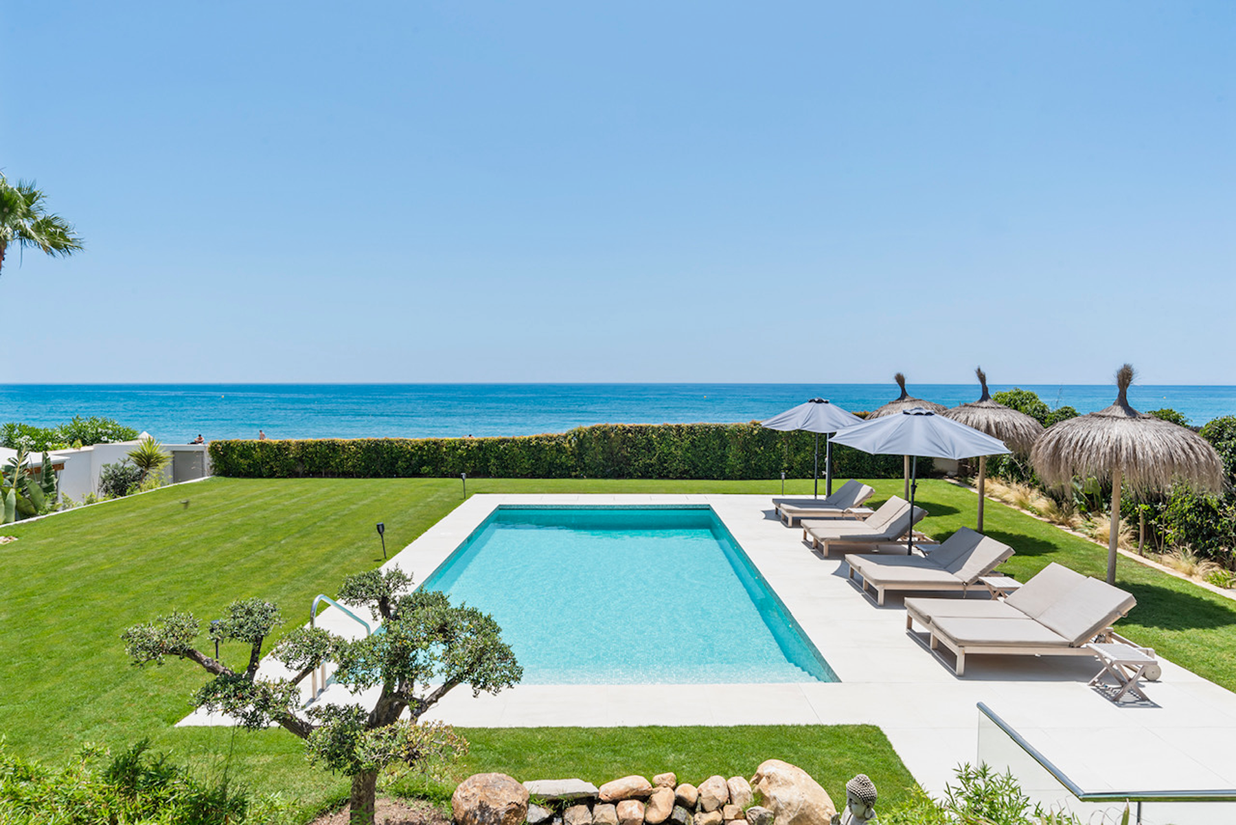 Swimming pool of House or chalet for sale in Mijas  with Air Conditioner, Heating and Private garden