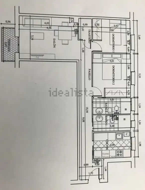 Flat for rent in Madrid  with Air Conditioner, Heating and Parquet flooring
