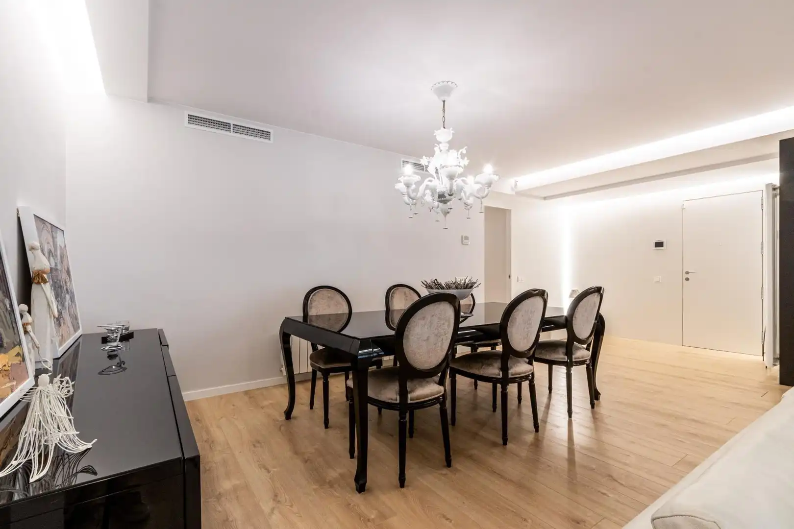 Esszimmer von Wohnung zum Verkauf in Manresa mit Heizung, Privatgarten und Parkett