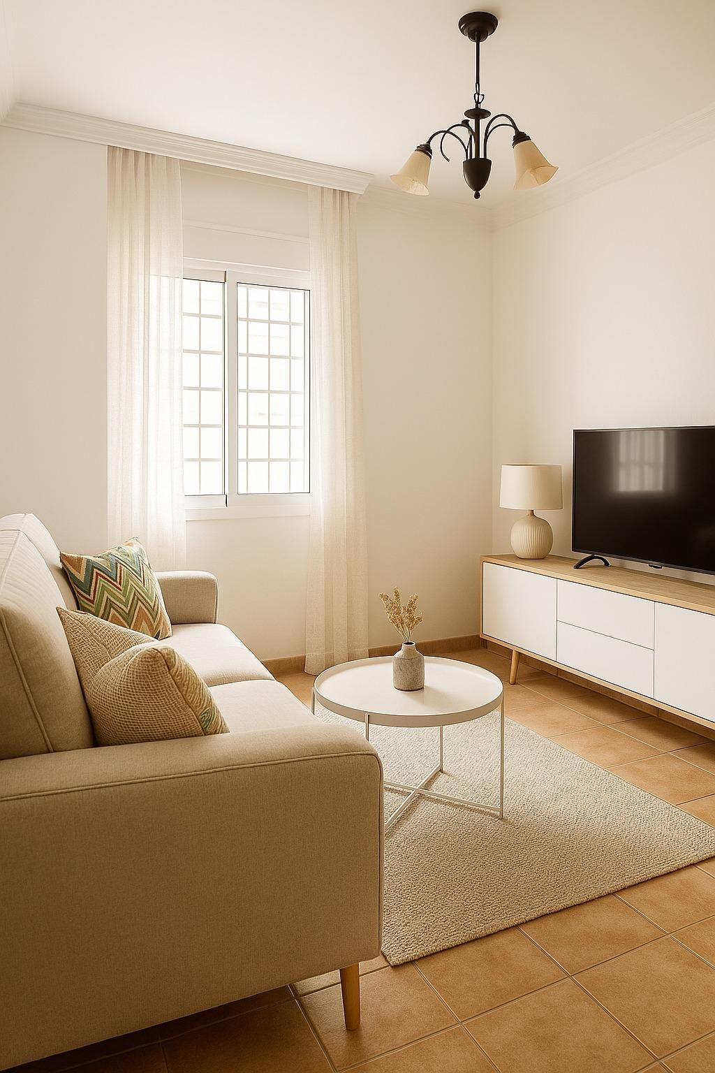 Living room of Flat for sale in Málaga Capital  with Air Conditioner