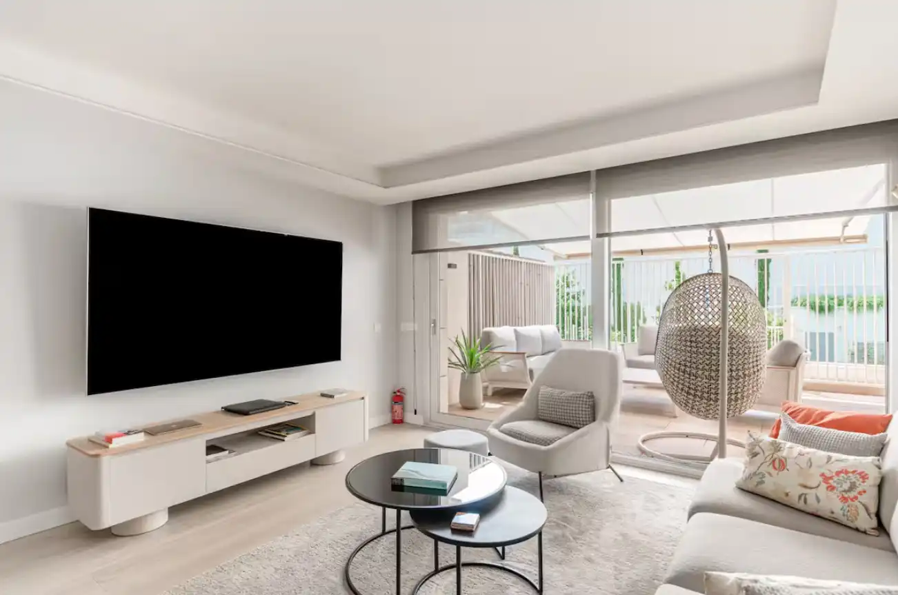 Sala d'estar de Apartament de lloguer amb opció a compra en Madrid amb Aire condicionat, Calefacció i Parquet