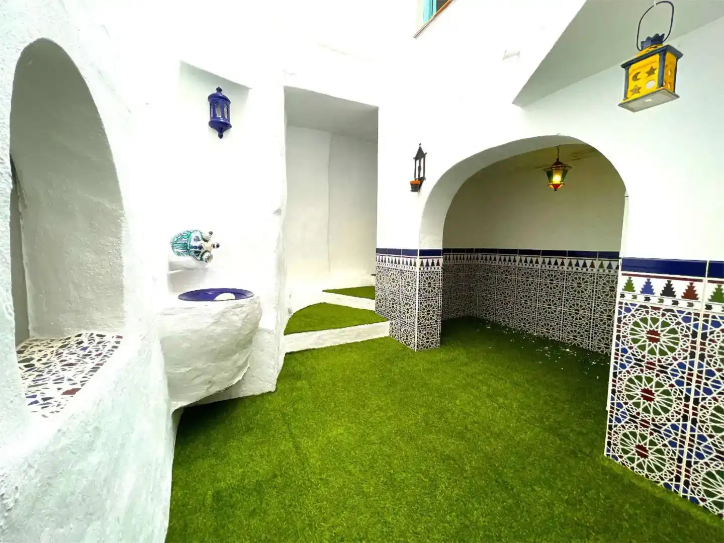 Jardí de Casa adosada de lloguer en Cómpeta amb Jardí privat, Parquet i Traster