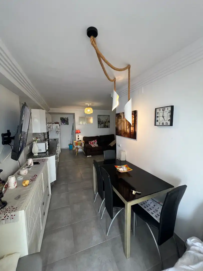 Esszimmer von Wohnung zur Miete in Benalmádena mit Terrasse, Möbliert und Ofen