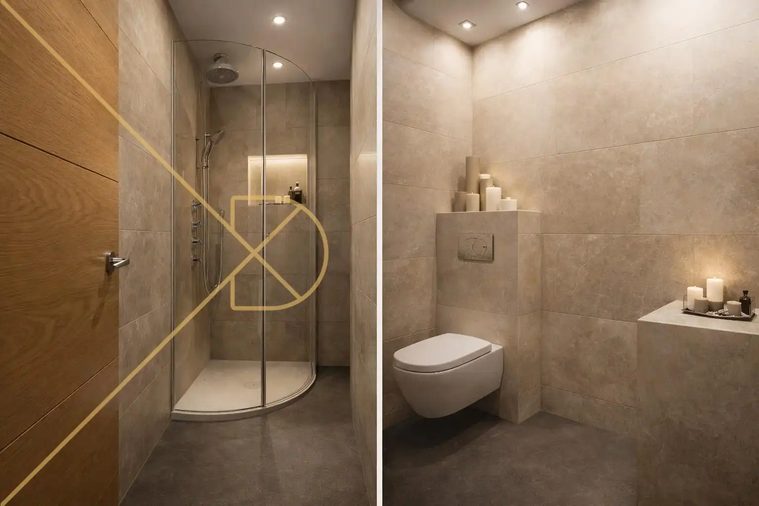 Badezimmer von Wohnung zum Verkauf in Barcelona mit Heizung, Privatgarten und Parkett