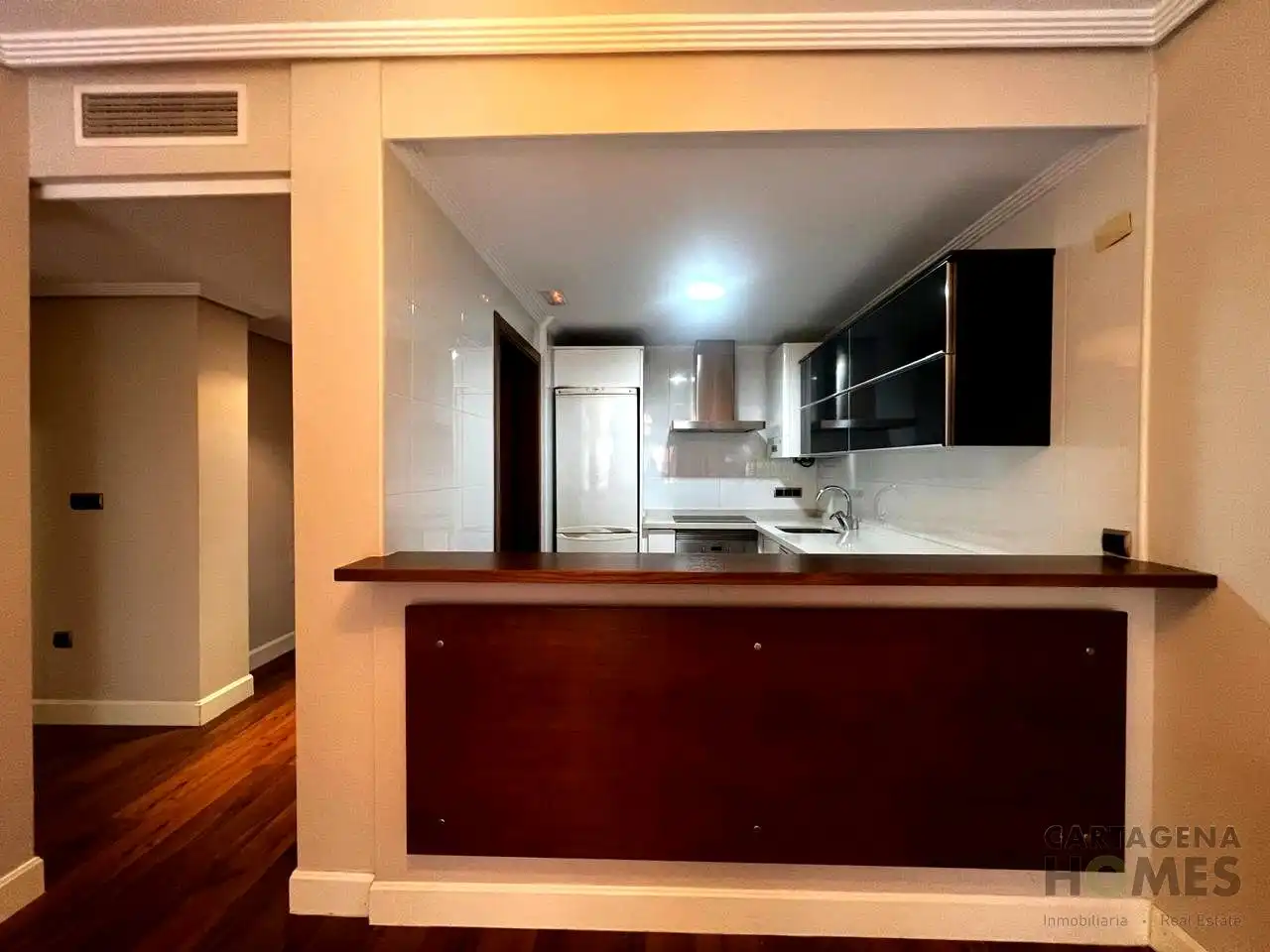 Kitchen of Flat for rent in Cartagena  with Heating and Parquet flooring