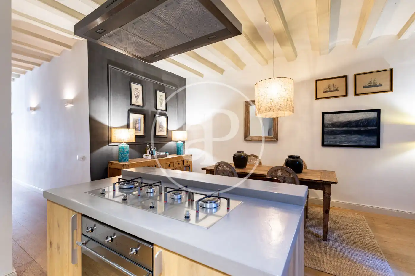 Kitchen of Flat for sale in Barcelona  with Heating, Furnished and Balcony