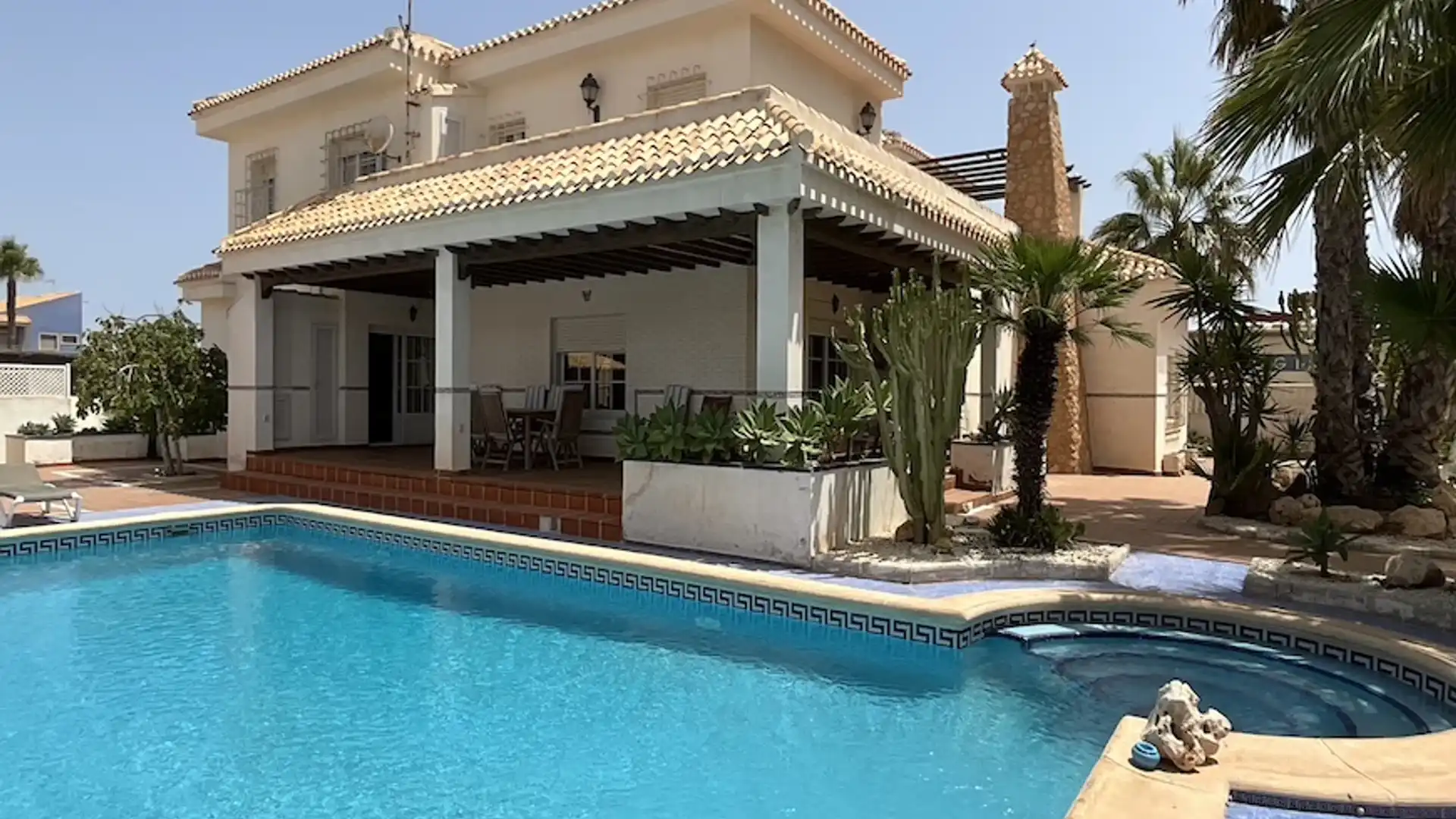 Swimming pool of Houses for sale in La Manga del Mar Menor  with Air Conditioner, Heating and Private garden