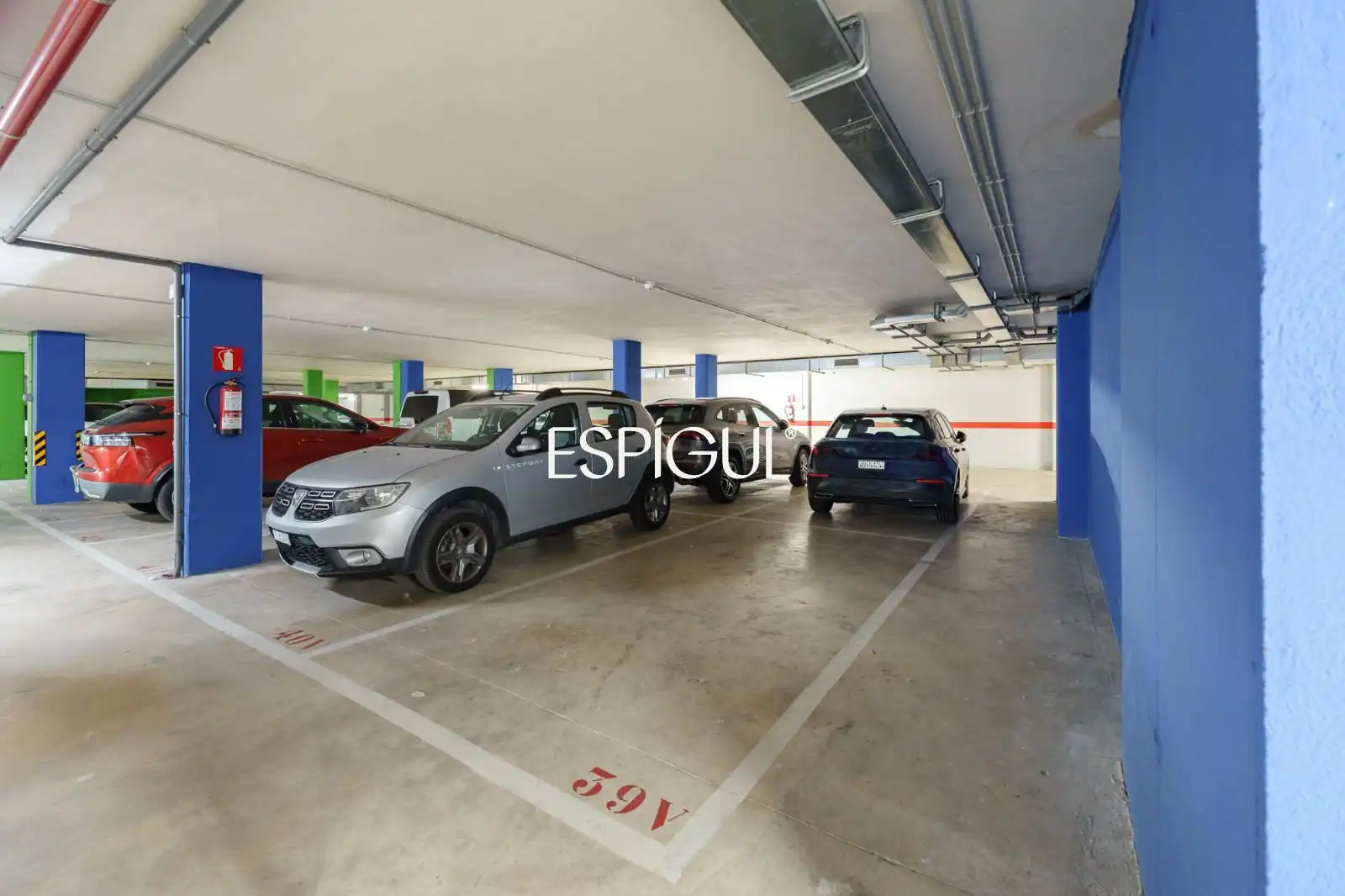 Parking of Flat for sale in Sant Cugat del Vallès  with Air Conditioner, Heating and Parquet flooring