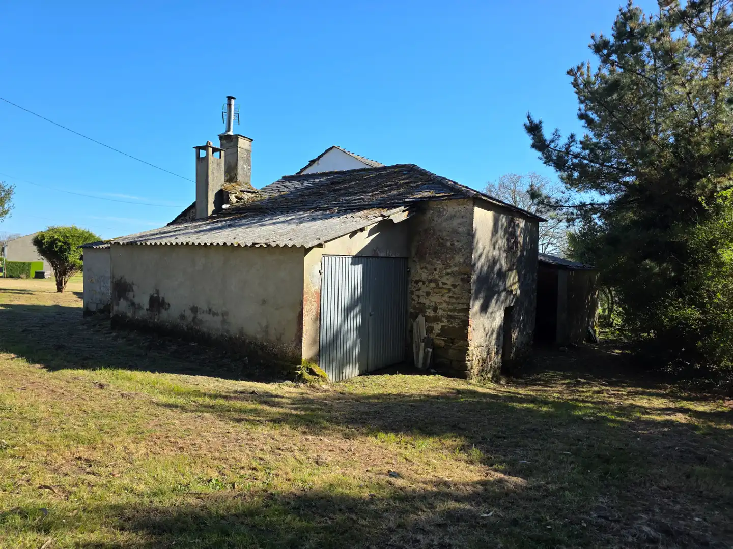 Vista exterior de Finca rústica en venta en Xermade con Jardín privado, Trastero y Amueblado