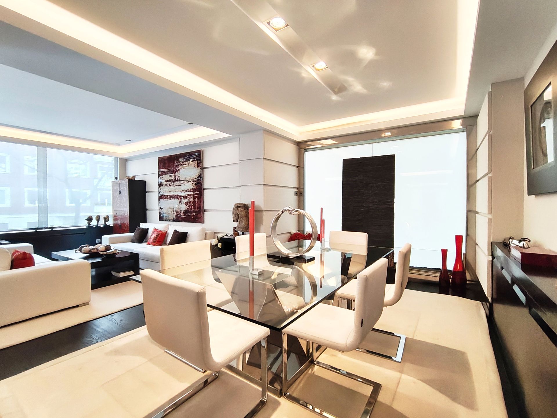 Dining room of Flat for sale in  Madrid Capital  with Air Conditioner, Heating and Storage room