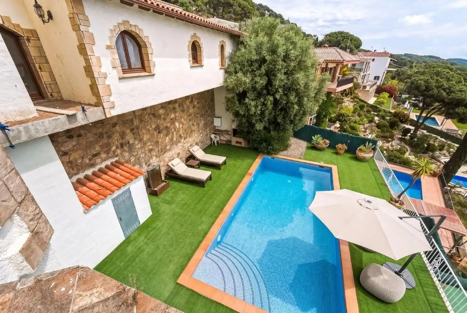 Piscina de Casa o xalet en venda en Lloret de Mar amb Aire condicionat, Terrassa i Traster