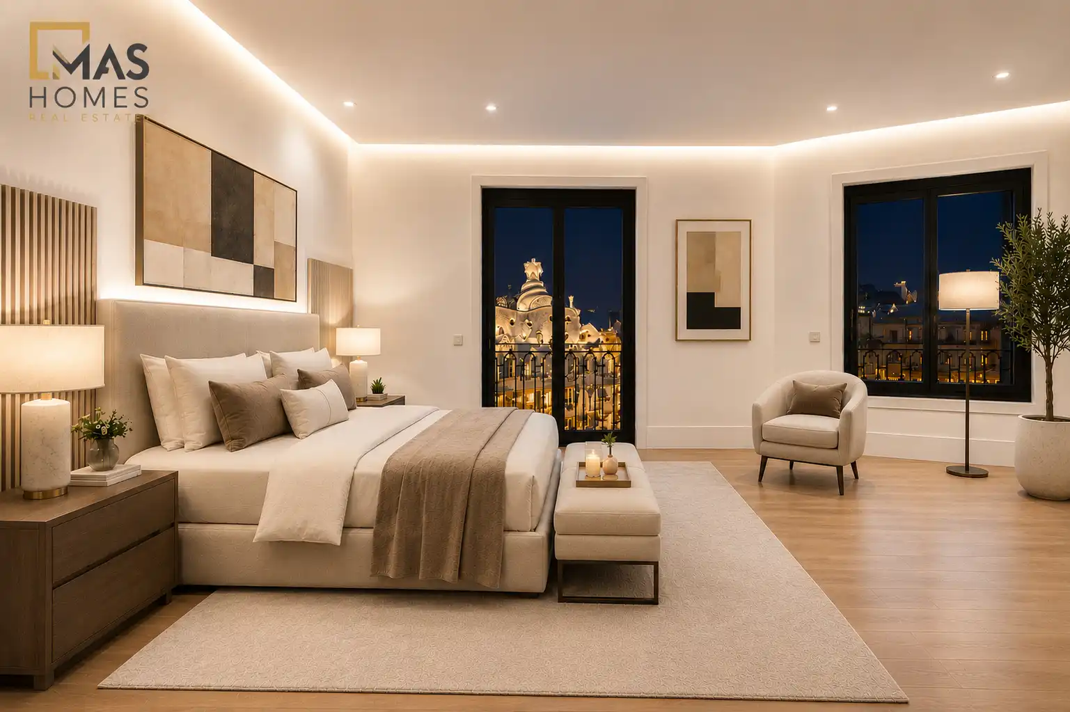 Bedroom of Flat for sale in Barcelona  with Air Conditioner, Heating and Oven