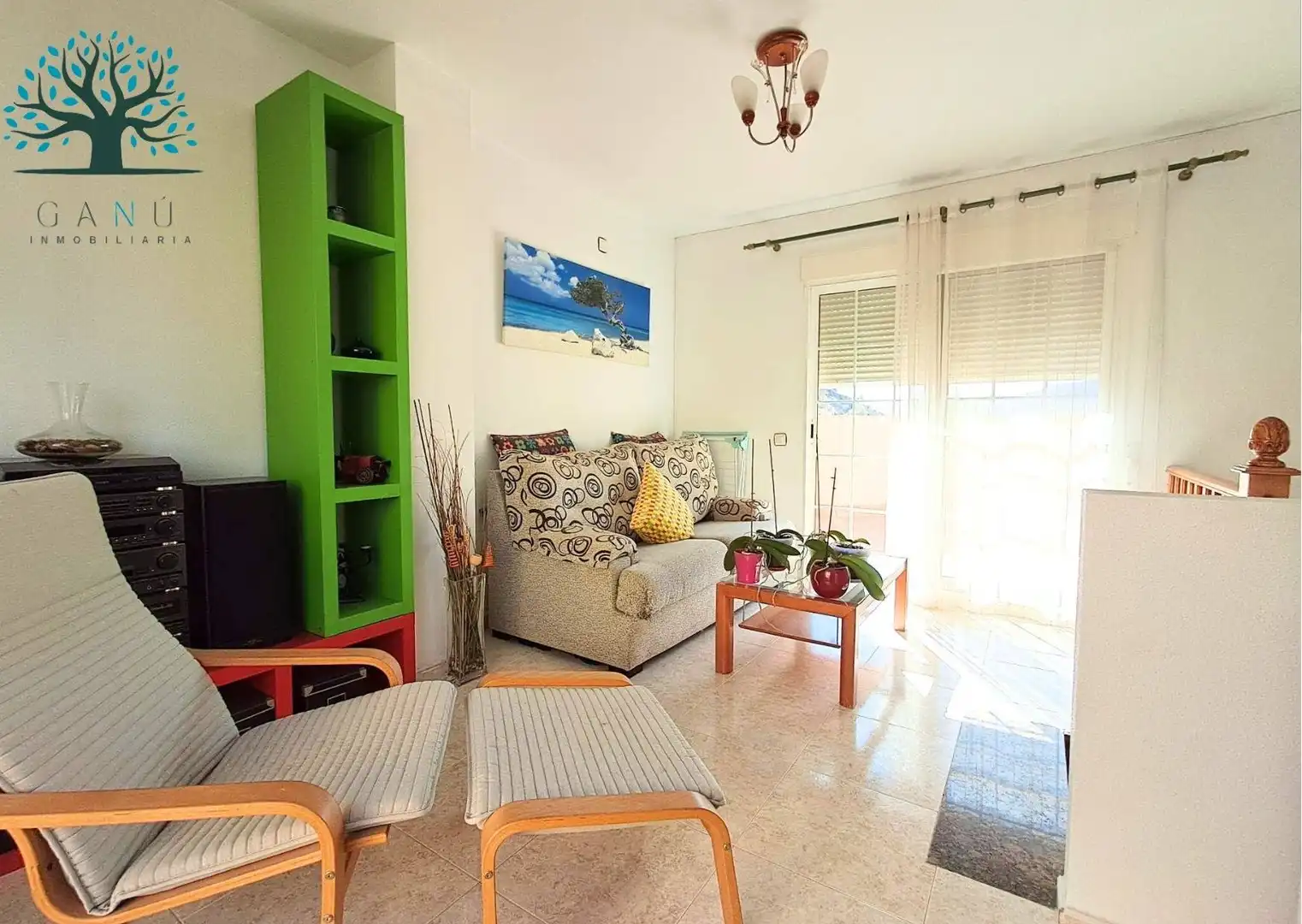Sala d'estar de Dúplex en venda en Mazarrón amb Aire condicionat, Jardí privat i Terrassa