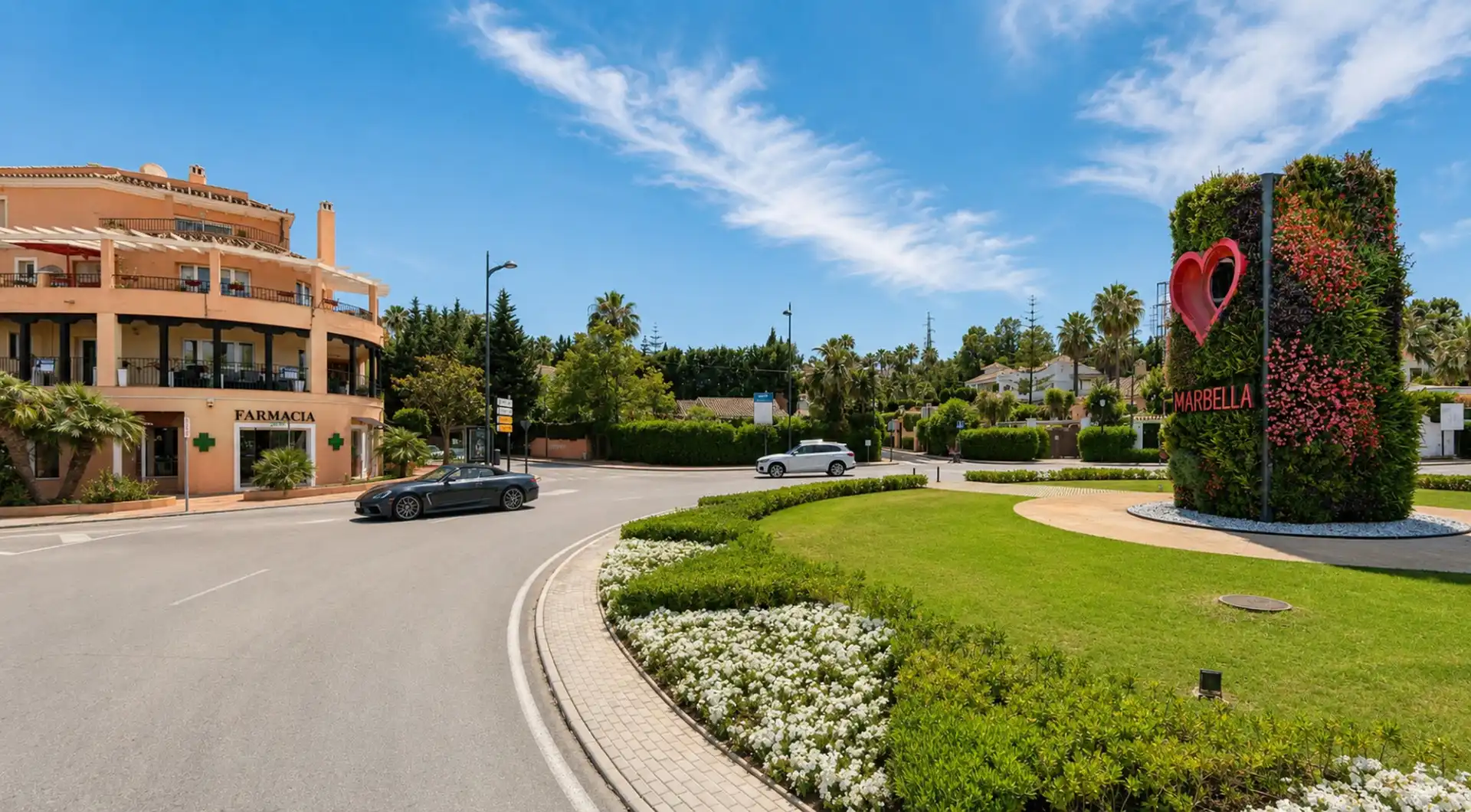 Vista exterior de Àtic en venda en Marbella amb Aire condicionat, Terrassa i Piscina
