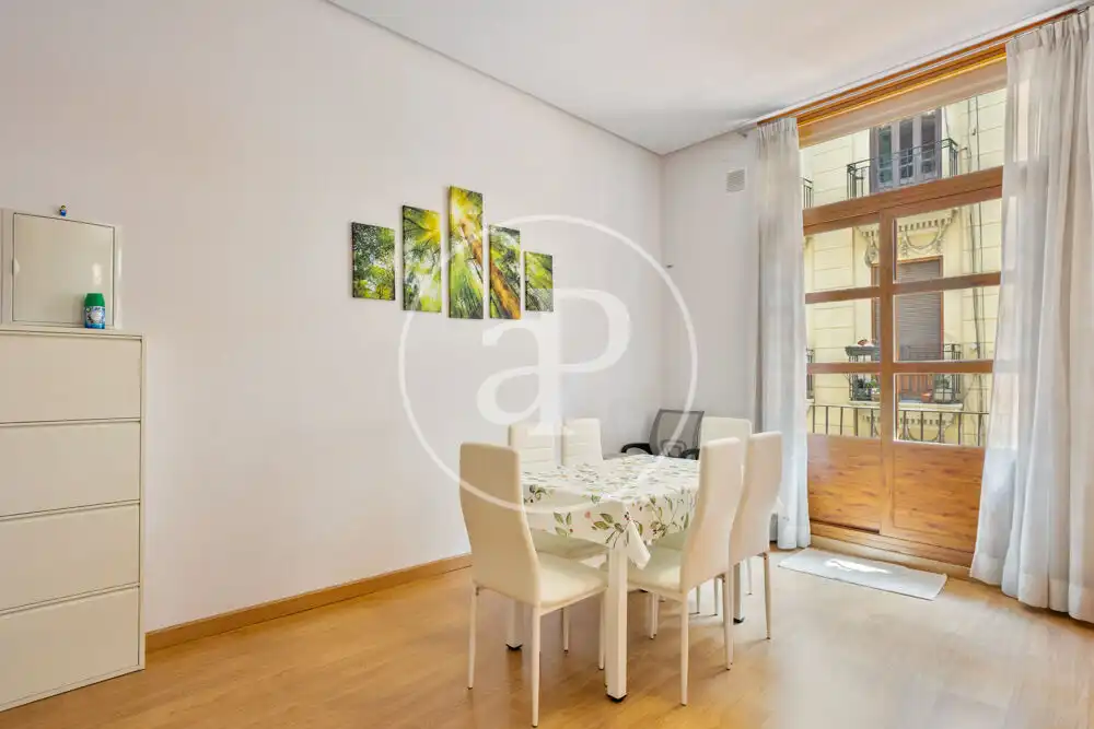 Esszimmer von Wohnung zur Miete in Valencia mit Klimaanlage, Heizung und Möbliert