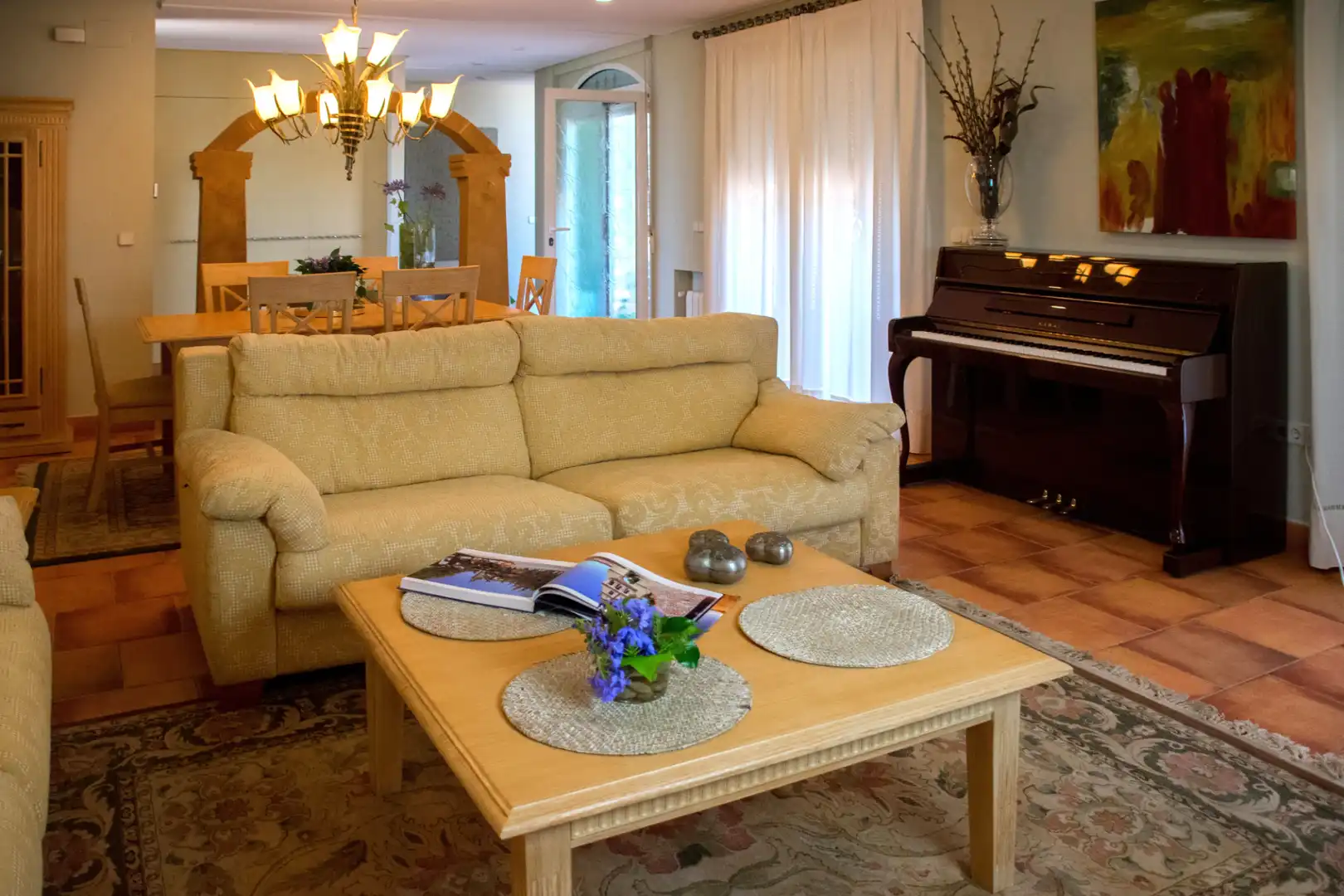 Sala d'estar de Casa o xalet en venda en Beniarbeig amb Aire condicionat, Calefacció i Jardí privat
