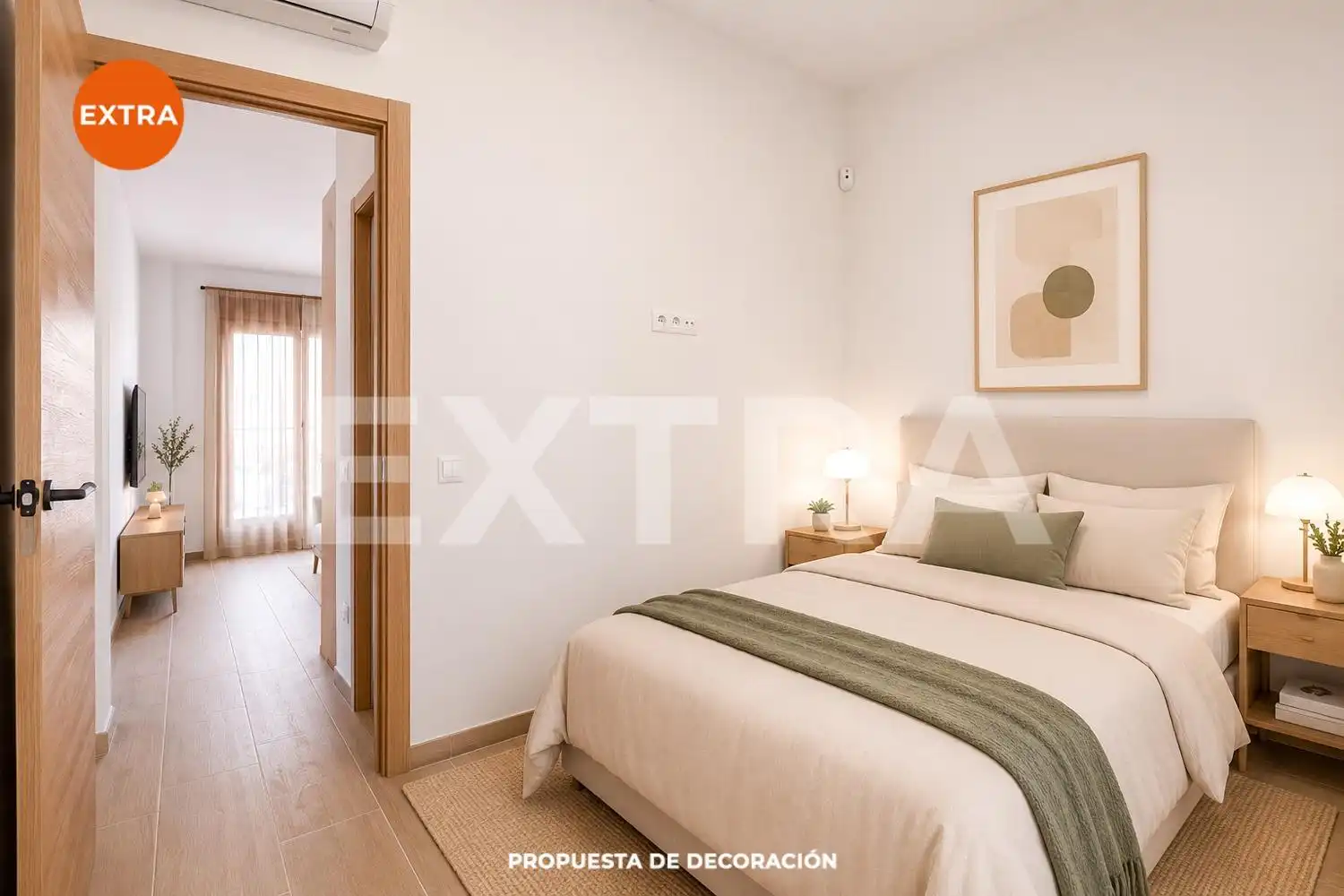 Bedroom of Ground floor for sale in Madrid  with Air Conditioner, Heating and Alarm